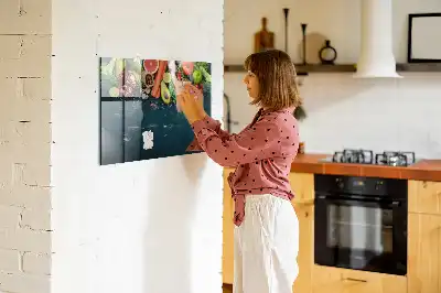 Magnetisk rittavla med motiv av grönsaker på bordet