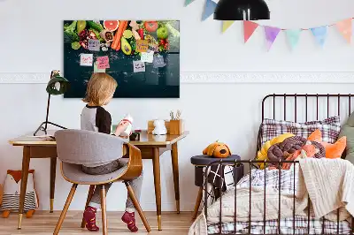 Magnetisk rittavla med motiv av grönsaker på bordet