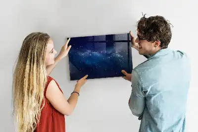Magnetisk tavla med penna motiv med mörk himmel och stjärnor