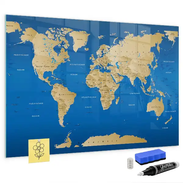 Magnetisk rittavla med världsdesign