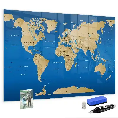 Magnetisk rittavla med världsdesign