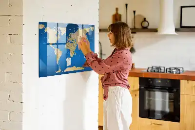 Magnetisk rittavla med världsdesign