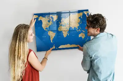 Magnetisk rittavla med världsdesign