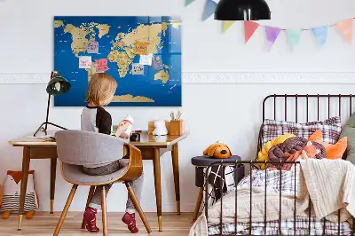 Magnetisk rittavla med världsdesign