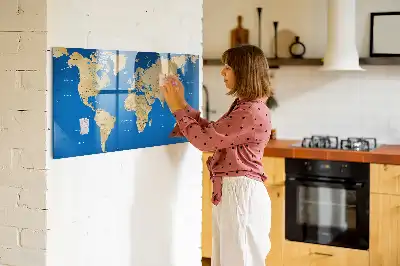 Magnetisk rittavla med världsdesign