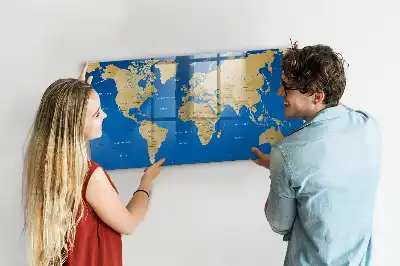 Magnetisk rittavla med världsdesign