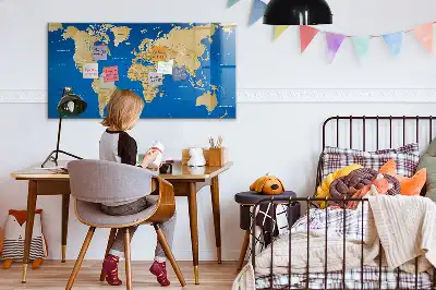 Magnetisk rittavla med världsdesign
