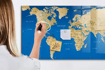 Magnetisk rittavla med världsdesign