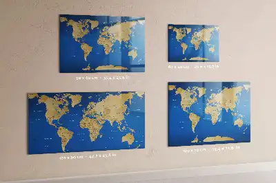 Magnetisk rittavla med världsdesign