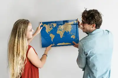 Magnetisk rittavla med världsdesign