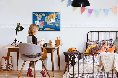 Magnetisk rittavla med världsdesign