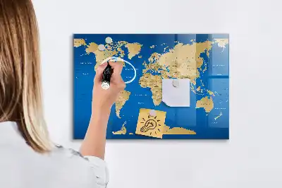 Magnetisk rittavla med världsdesign