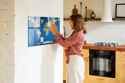 Magnetisk rittavla med världsdesign