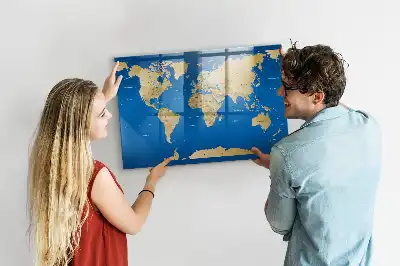 Magnetisk rittavla med världsdesign
