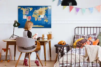 Magnetisk rittavla med världsdesign