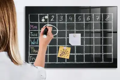 Magnetisk rittavla med lektionsschema