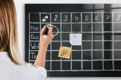 Magnetisk rittavla med lektionsschema
