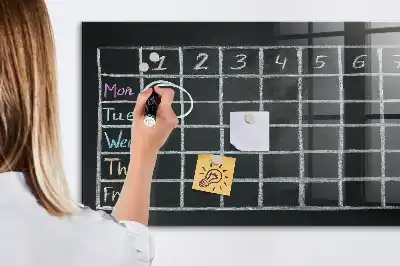 Magnetisk rittavla med lektionsschema