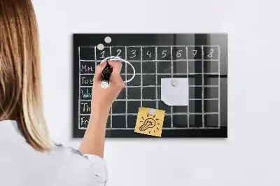 Magnetisk rittavla med lektionsschema