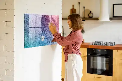 Magnetisk tavla med penna med gradientmönster