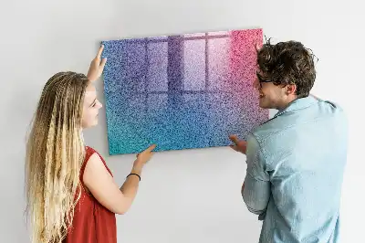 Magnetisk tavla med penna med gradientmönster