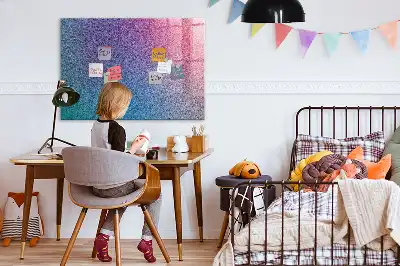 Magnetisk tavla med penna med gradientmönster