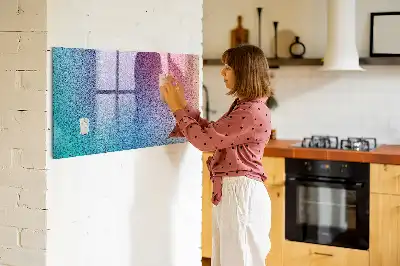 Magnetisk tavla med penna med gradientmönster