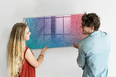 Magnetisk tavla med penna med gradientmönster