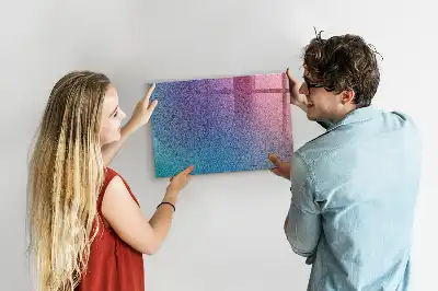 Magnetisk tavla med penna med gradientmönster