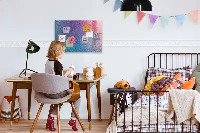 Magnetisk tavla med penna med gradientmönster