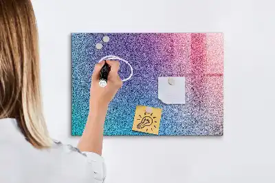 Magnetisk tavla med penna med gradientmönster
