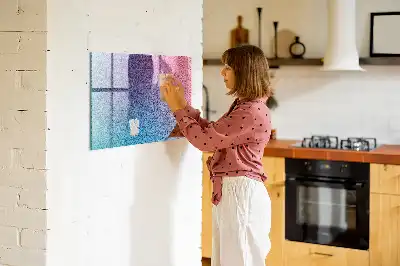 Magnetisk tavla med penna med gradientmönster