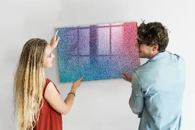 Magnetisk tavla med penna med gradientmönster