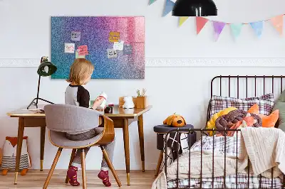 Magnetisk tavla med penna med gradientmönster
