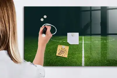 Magnetisk rittavla med fotbollsplan