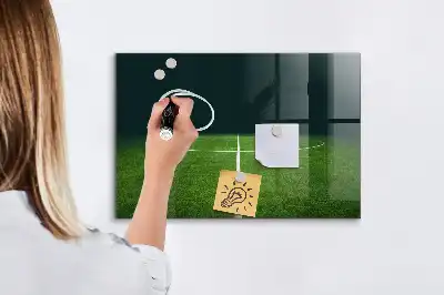 Magnetisk rittavla med fotbollsplan