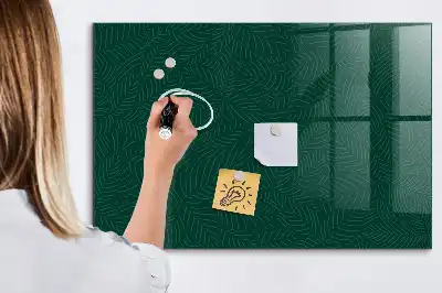 Magnetisk tavla med penna med bladmönster