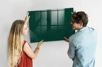 Magnetisk tavla med penna med bladmönster