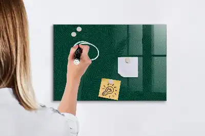 Magnetisk tavla med penna med bladmönster