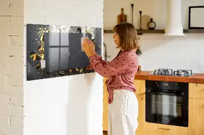 Magnetisk tavla med tillhörande penna och guldkonfetti
