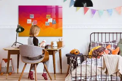 Magnetisk tavla med penna motiv Soluppgång