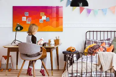 Magnetisk tavla med penna motiv Soluppgång