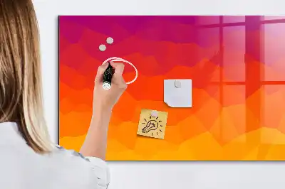 Magnetisk tavla med penna motiv Soluppgång