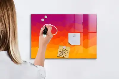 Magnetisk tavla med penna motiv Soluppgång