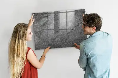 Magnetisk tavla med penna motiv av vulkanisk klippa