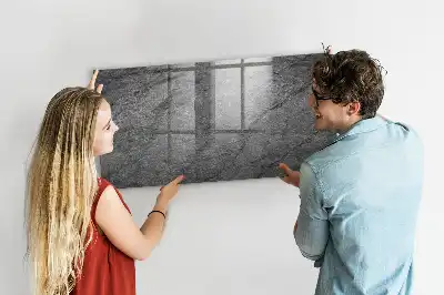 Magnetisk tavla med penna motiv av vulkanisk klippa