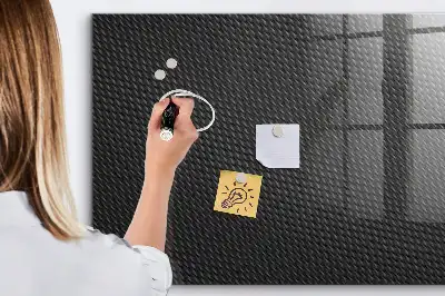 Magnetisk tavla med mörk abstraktion och penna