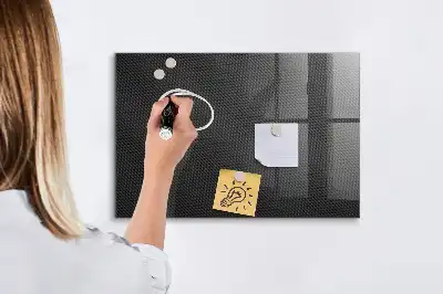 Magnetisk tavla med mörk abstraktion och penna