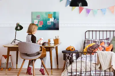 Magnetisk tavla Djupabstraktion med tillhörande penna