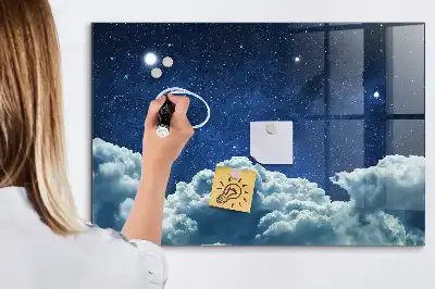 Magnetisk tavla med penna motiv Nattstämning
